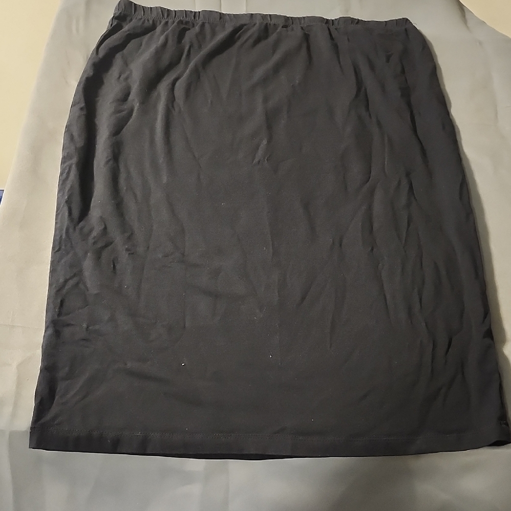 Black Stretch Pencil Skirt Size XL – Pull‑On Office Workwear